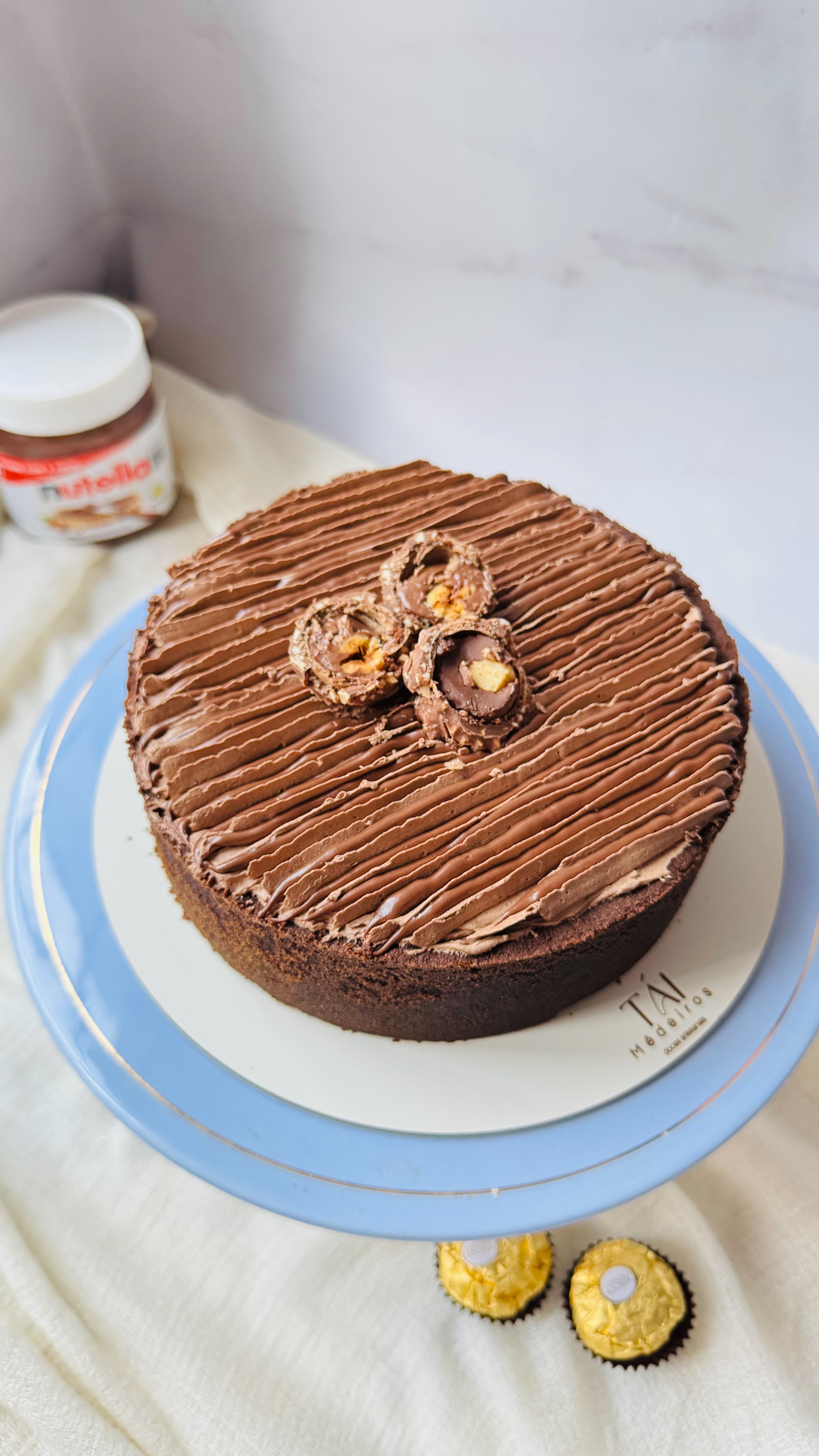 Torta de Nutella com Ferrero Rocher